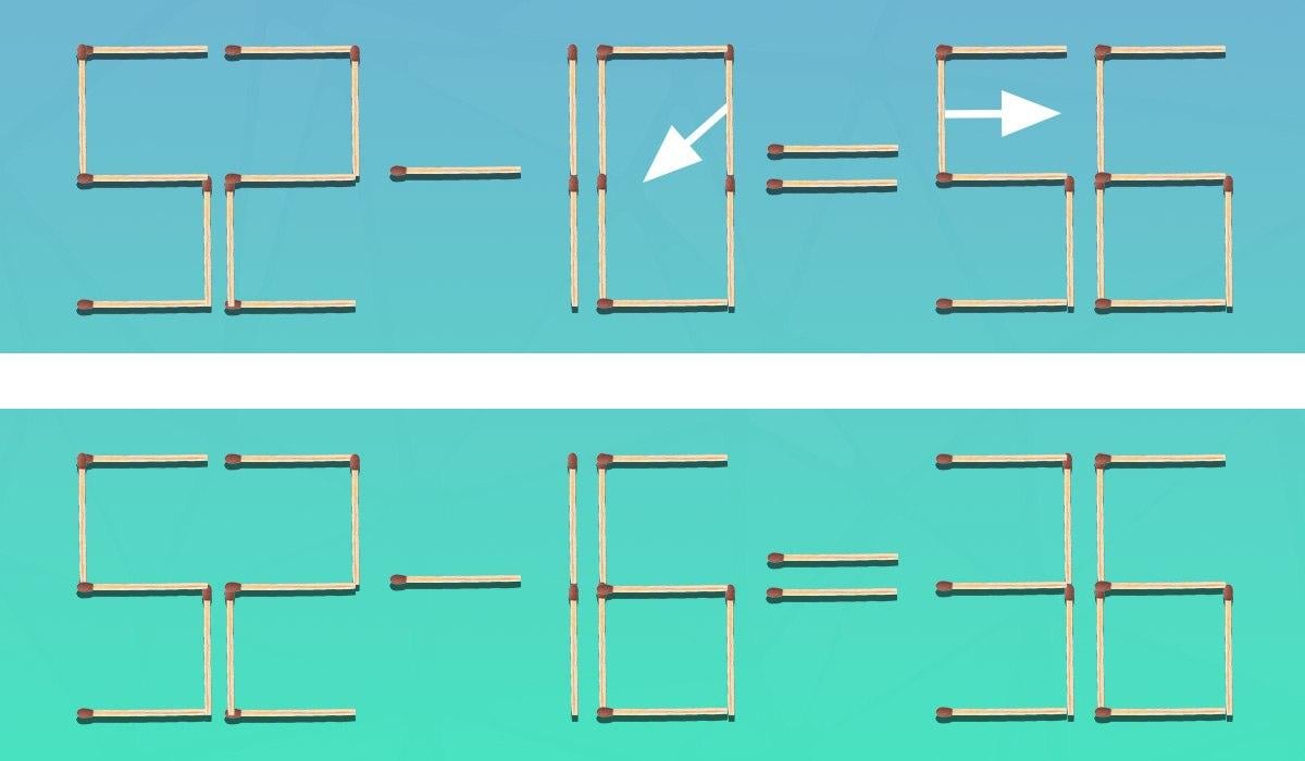Çok zor bir bilmece: eşitliğin doğru olması için yalnızca 2 kibrit hareket ettirmeniz gerekiyor